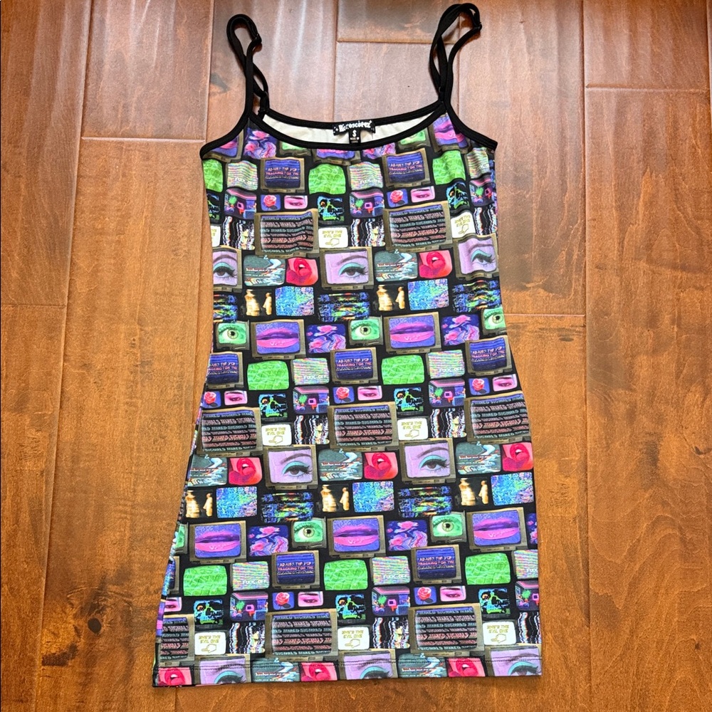 Dollskill Horoscopez TV print mini Dress